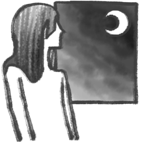 月下美人イラスト